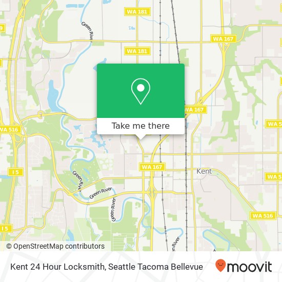 Kent 24 Hour Locksmith, 828 W Valley Hwy map