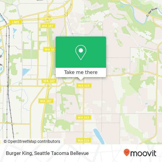 Mapa de Burger King, 17901 108th Ave SE
