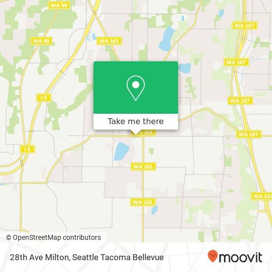 Mapa de 28th Ave Milton, Milton, WA 98354