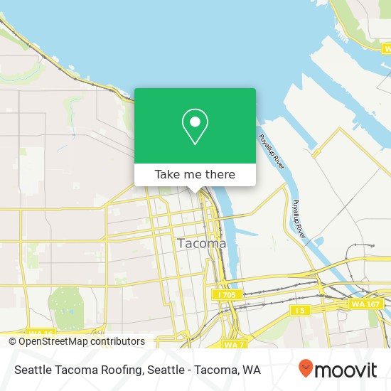 Seattle Tacoma Roofing map