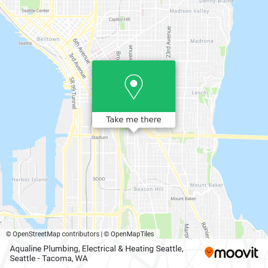 Aqualine Plumbing, Electrical & Heating Seattle map