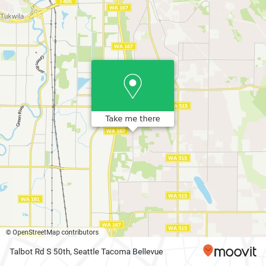 Talbot Rd S 50th, Renton, WA 98055 map