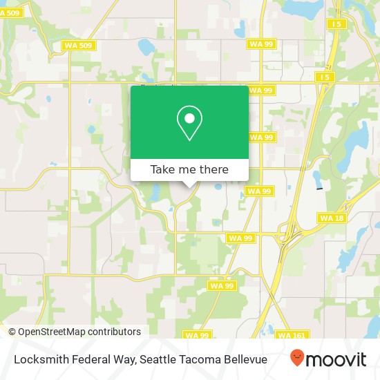 Mapa de Locksmith Federal Way, 163 S 340th St