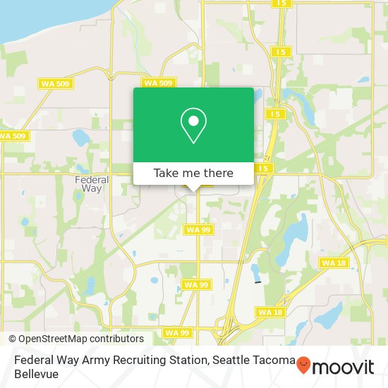 Federal Way Army Recruiting Station map