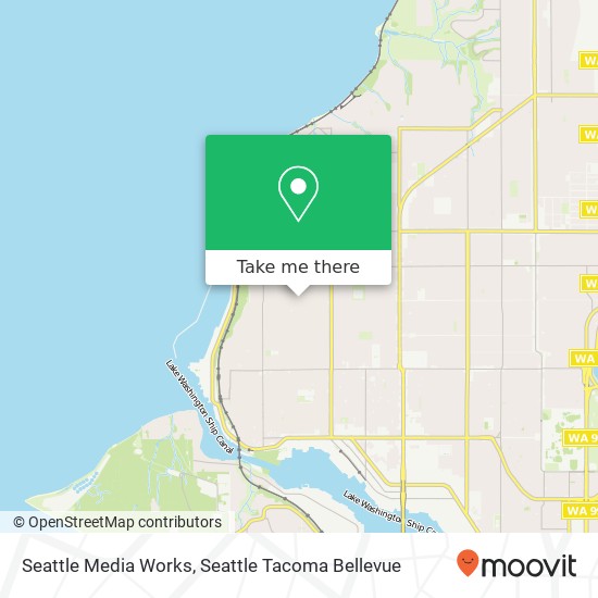 Mapa de Seattle Media Works, 7510 28th Ave NW