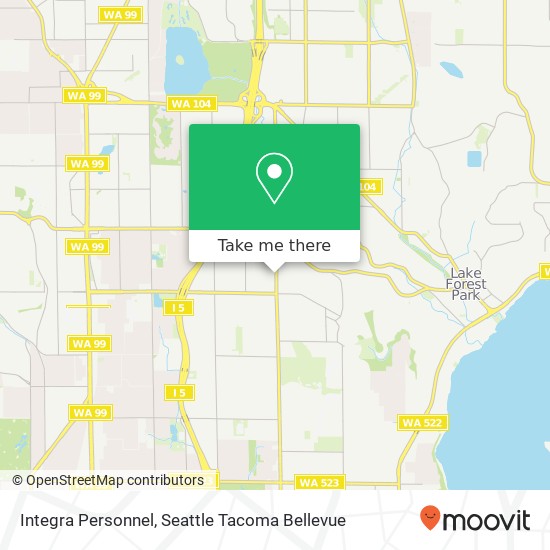 Integra Personnel, 15th Ave NE map