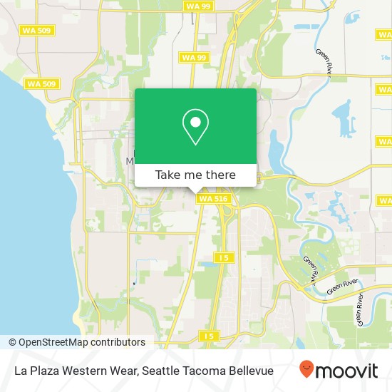 Mapa de La Plaza Western Wear, 23311 Pacific Hwy S