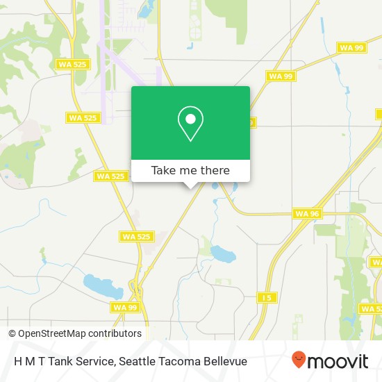 H M T Tank Service, 12414 Highway 99 map