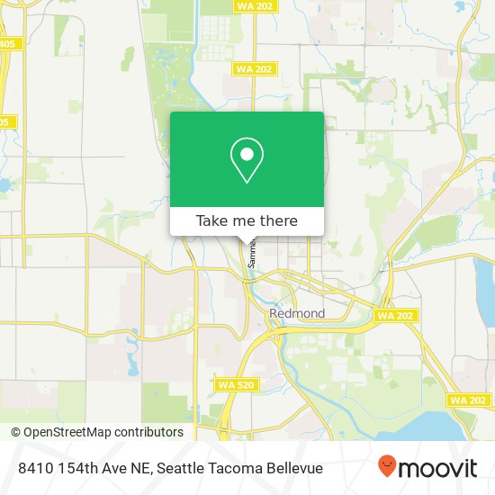 Mapa de 8410 154th Ave NE, Redmond, WA 98052