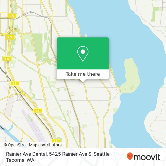 Mapa de Rainier Ave Dental, 5425 Rainier Ave S