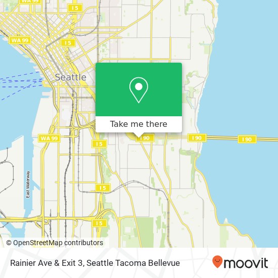 Rainier Ave & Exit 3, Seattle, WA 98144 map