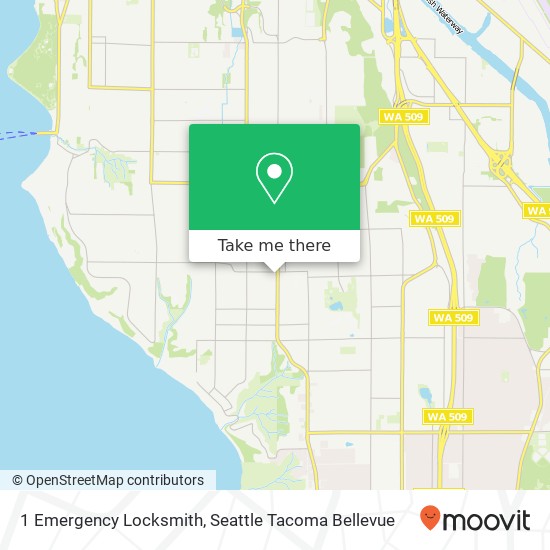 1 Emergency Locksmith, 10711 16th Ave SW map