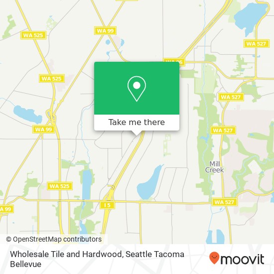 Wholesale Tile and Hardwood, 147th St SW map