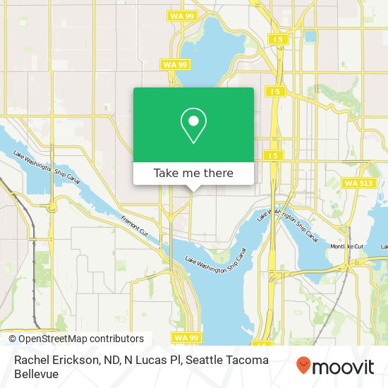 Mapa de Rachel Erickson, ND, N Lucas Pl