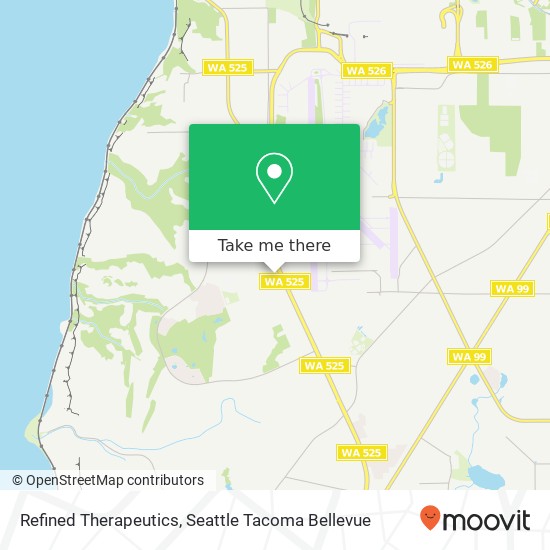 Mapa de Refined Therapeutics, 10924 Mukilteo Speedway