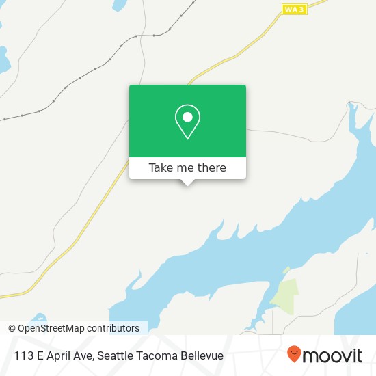 Mapa de 113 E April Ave, Grapeview, WA 98546