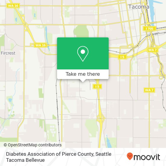 Mapa de Diabetes Association of Pierce County