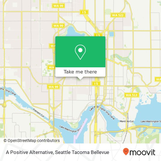 Mapa de A Positive Alternative, 4649 Sunnyside Ave N