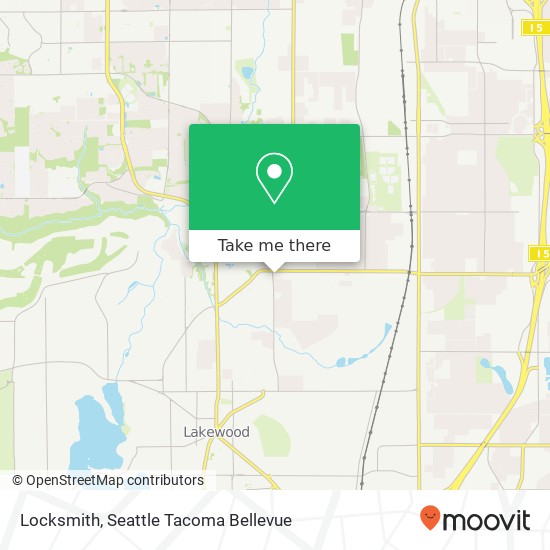 Mapa de Locksmith, 7403 Lakewood Dr W