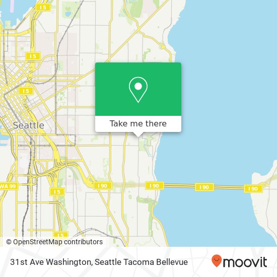 Mapa de 31st Ave Washington, Seattle, WA 98144