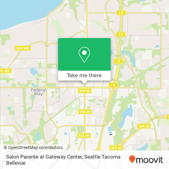 Salon Parente at Gateway Center map