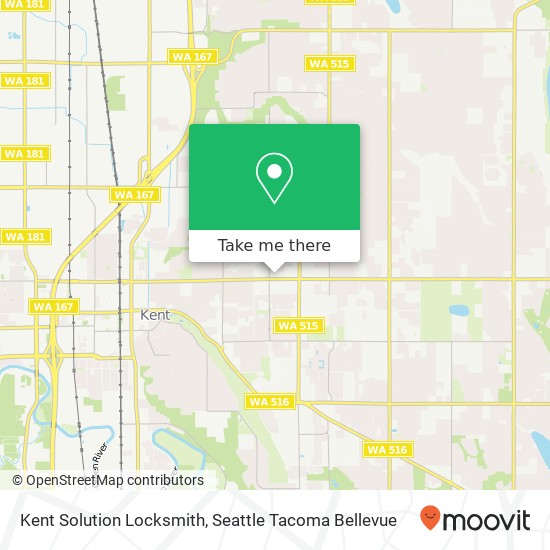 Mapa de Kent Solution Locksmith, 10016 SE 240th St