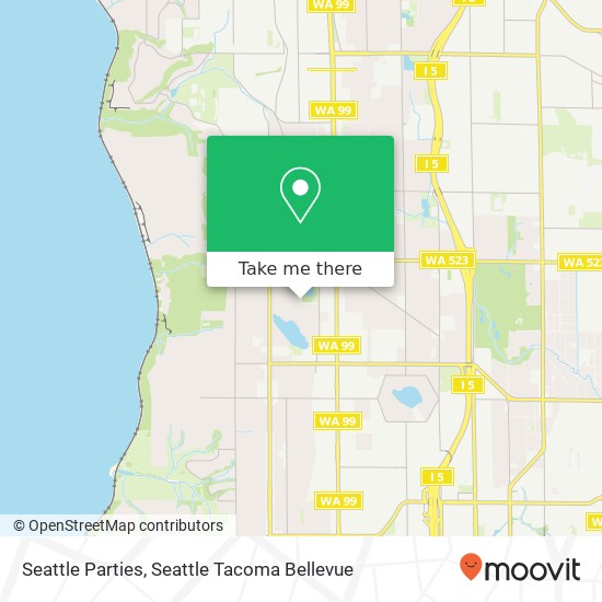 Mapa de Seattle Parties, N 138th St