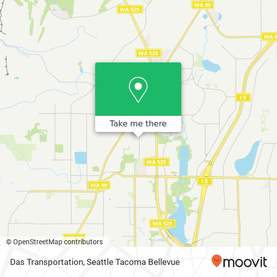 Mapa de Das Transportation, 15414 35th Ave W