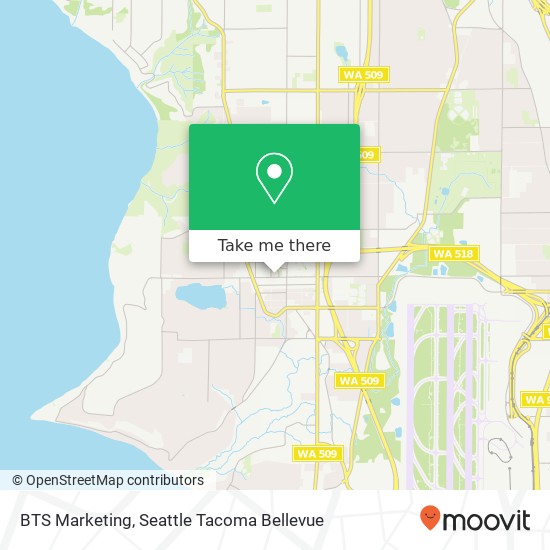 Mapa de BTS Marketing, 15100 6th Ave SW