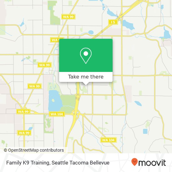 Family K9 Training, 58th Ave W map