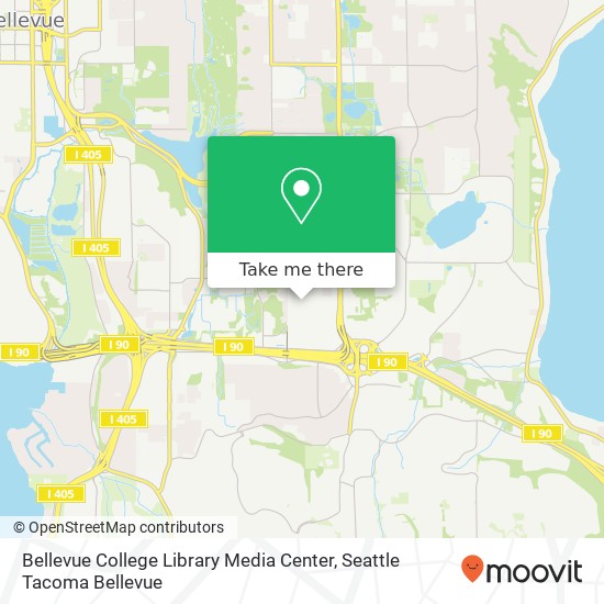 Mapa de Bellevue College Library Media Center