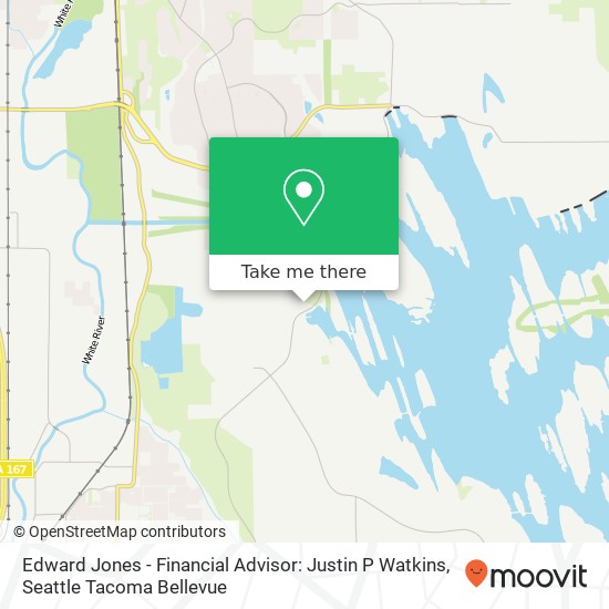 Mapa de Edward Jones - Financial Advisor: Justin P Watkins, 3110 Sumner-Tapps Hwy E