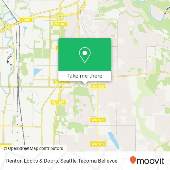 Mapa de Renton Locks & Doors, 1111 S Carr Rd