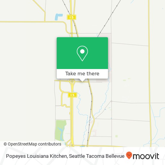 Mapa de Popeyes Louisiana Kitchen, 11533 38th Dr NE