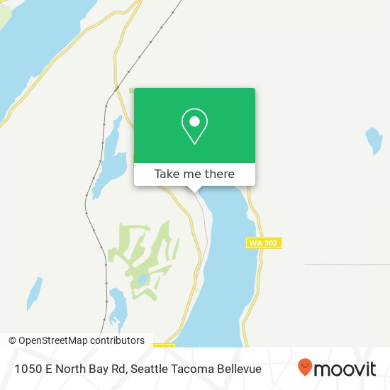 Mapa de 1050 E North Bay Rd, Allyn, WA 98524