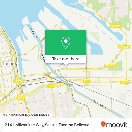 2141 Milwaukee Way, Tacoma, WA 98421 map