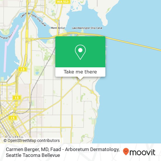Mapa de Carmen Berger, MD, Faad - Arboretum Dermatology, 3131 E Madison St