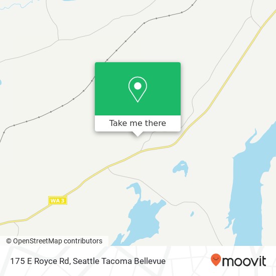 Mapa de 175 E Royce Rd, Shelton, WA 98584