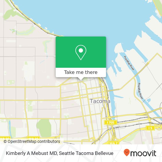 Kimberly A Mebust MD, 915 6th Ave map