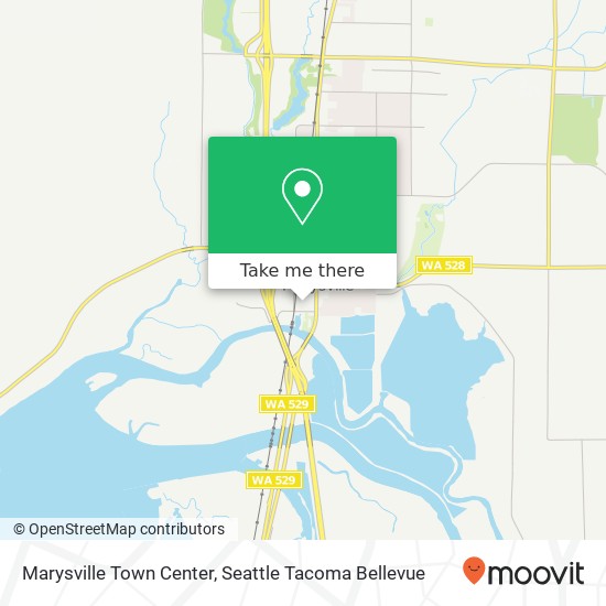 Mapa de Marysville Town Center, Marysville, WA 98270