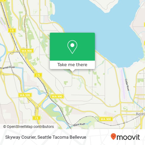 Mapa de Skyway Courier, Renton Ave S