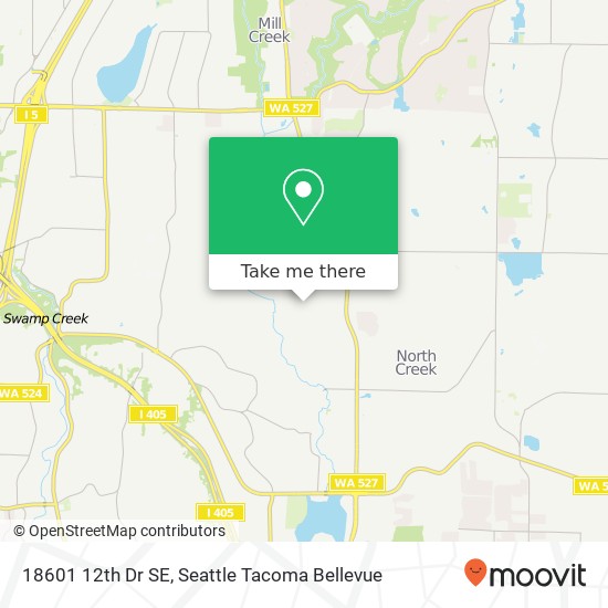 Mapa de 18601 12th Dr SE, Bothell, WA 98012