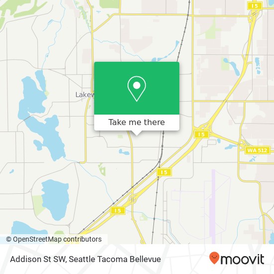 Addison St SW, Lakewood, WA 98499 map