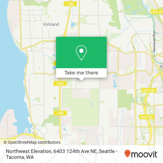 Northwest Elevation, 6403 124th Ave NE map