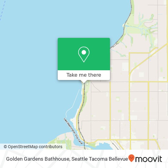 Golden Gardens Bathhouse map