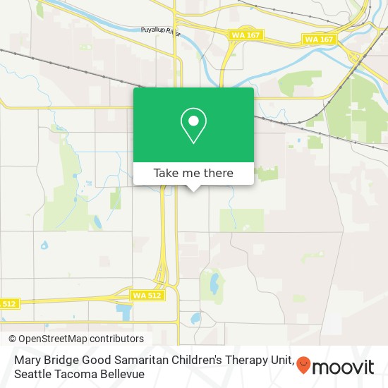 Mapa de Mary Bridge Good Samaritan Children's Therapy Unit, 402 15th Ave SE