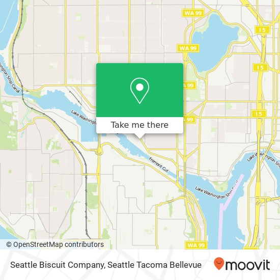 Mapa de Seattle Biscuit Company, 4001 Leary Way NW