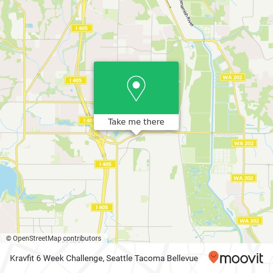 Mapa de Kravfit 6 Week Challenge, 12815 NE 124th St