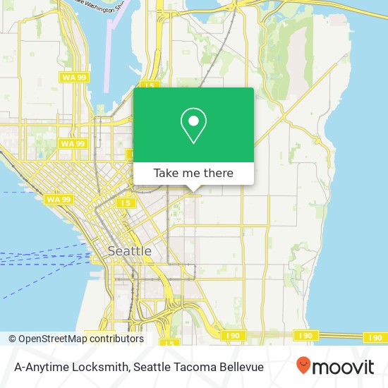 Mapa de A-Anytime Locksmith, 1407 14th Ave