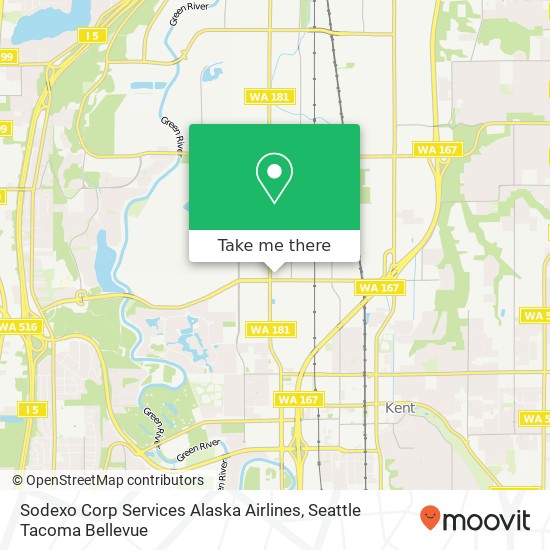 Mapa de Sodexo Corp Services Alaska Airlines